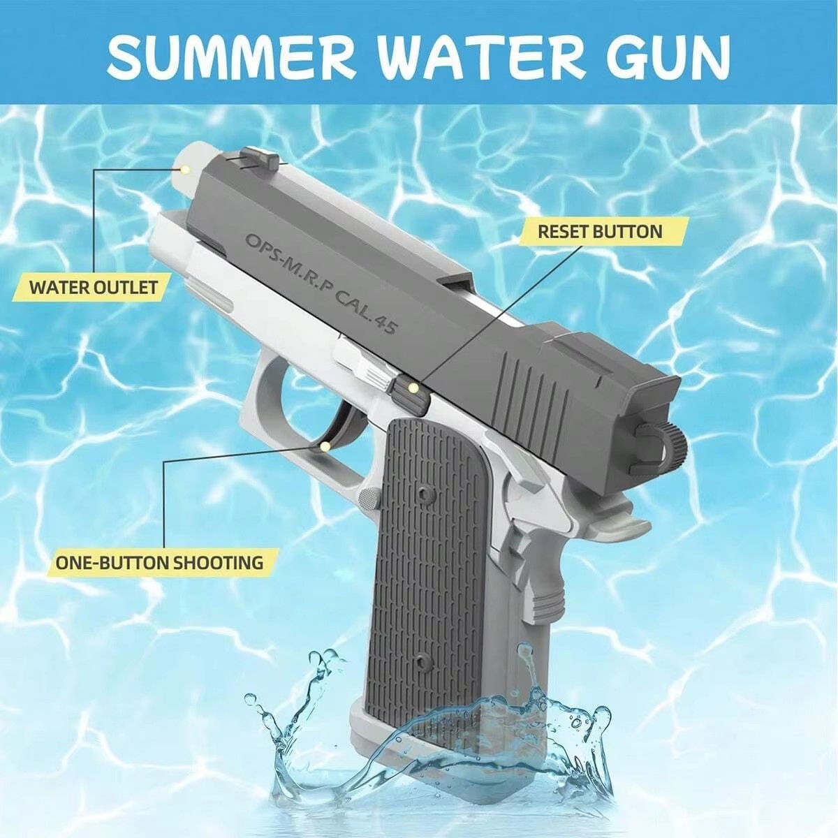 M1911 Summer Water Guns Pistol - Kids Outdoor Music review and price